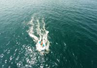 dinghy aerial photo
